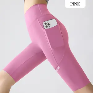 2026 New High-Waist Yoga Shorts with Pockets – Ultra Soft and Won’t Roll Down