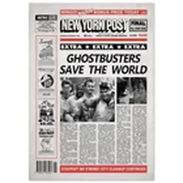 Ghostbusters Newspaper poster