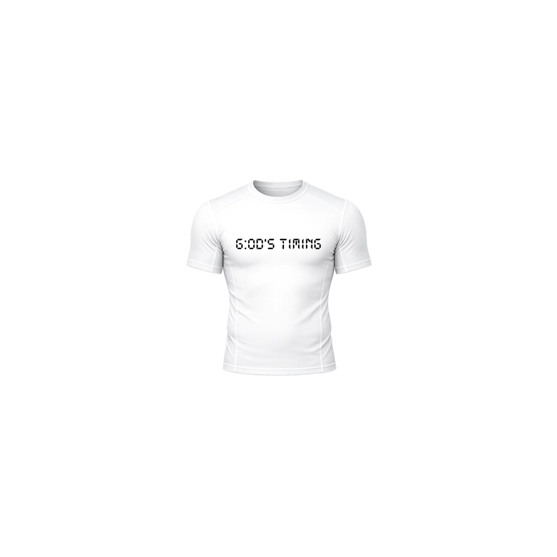 "G:od's Timing" Compression Shirt White