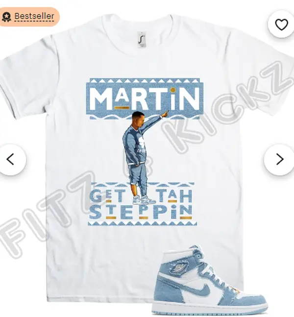 Fitz 4 kickz Shirt to match the Jordan 1 Denim