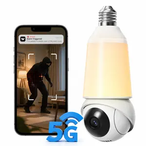 2K Floodlight Security Camera, Wireless PTZ WiFi Camera with 2.4/5GHz Dual-Band, AI Human/Vehicle/Pet Detection, Full Color Night Vision, Two-Way Talk, IP65 Weatherproof