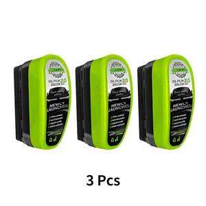 Car Glass Brush for Oil Film, Anti-Fog Cleaner Tool, Windshield Wipe Brush, Helps Enhance Clarity Driving,Glass Cleaning Tool