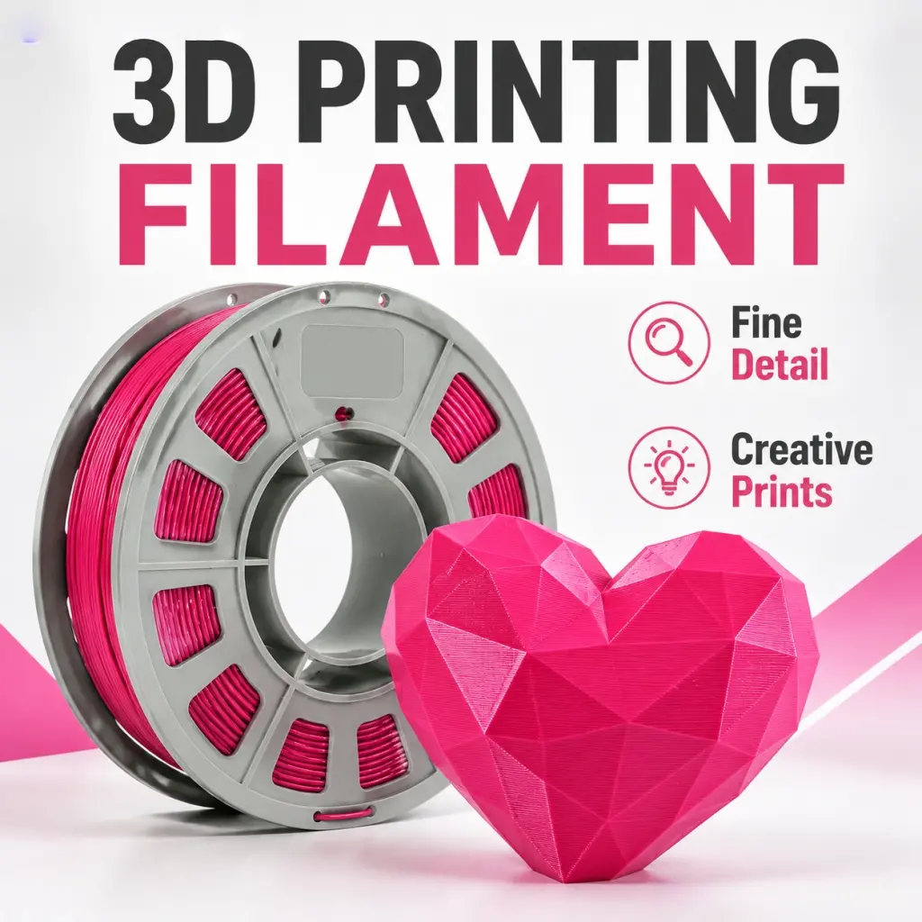 Peach Pink PETG Filament, 300g 1.75mm High-Toughness Low Shrinkage, Compact Slim Spool for All Mainstream 1.75mm Desktop 3D Printers, Soft Warm Tone, Affordable Desktop 3D Printing Accessory, Soft Warm Matte, Stable Balanced Extrusion