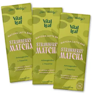 Matcha Green Tea Latte Chocolate Bar: Stress Relief + Boost Calm Focus  |  Ashwagandha + L-Theanine, Adaptogens, Low-Sugar, Organic, Vegan, Uplift, Calm Anxiety, Feel Better Naturally, Healthy Candy Bar, Cortisol, Brainwaves, Creativity, Adrenal, (3-Pack)