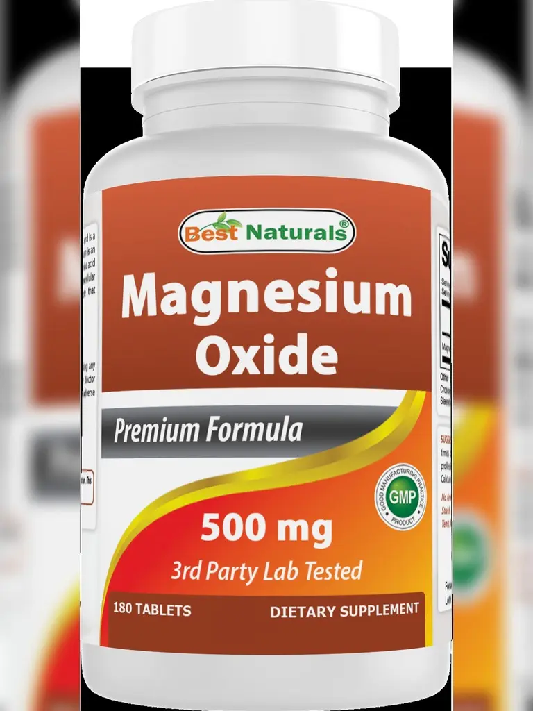Best Naturals Magnesium oxide 500 mg 180 tablets