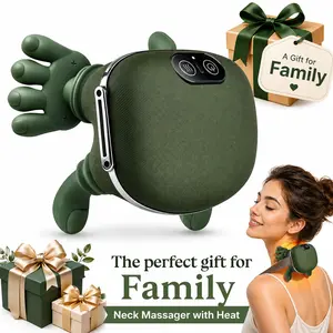 Fathersdaygift 2026 Upgraded Version Shoulder Massager Electric Cervical Massager Bionic HandHeating Wireless Portable 3D Kneading Massage for Pain Relief deep Tissue，Leg Neck & Back Massager & Lightweight Gift