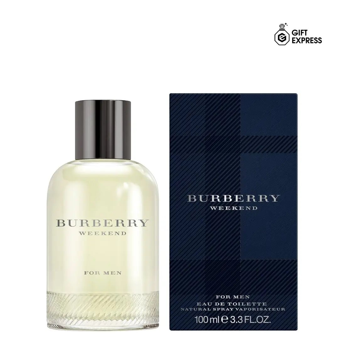 Burberry Weekend for Men Eau de Toilette 100ml - Sharp Woody Mossy Fragrance with Grapefruit & Amber Notes Perfume Cologne Signature Cologne