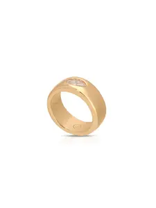 Ettika Marquise Cut Treasure Ring | 18K Gold Plated Zinc | Cubic Zirconia Statement Jewelry | Elegant Gift for Her