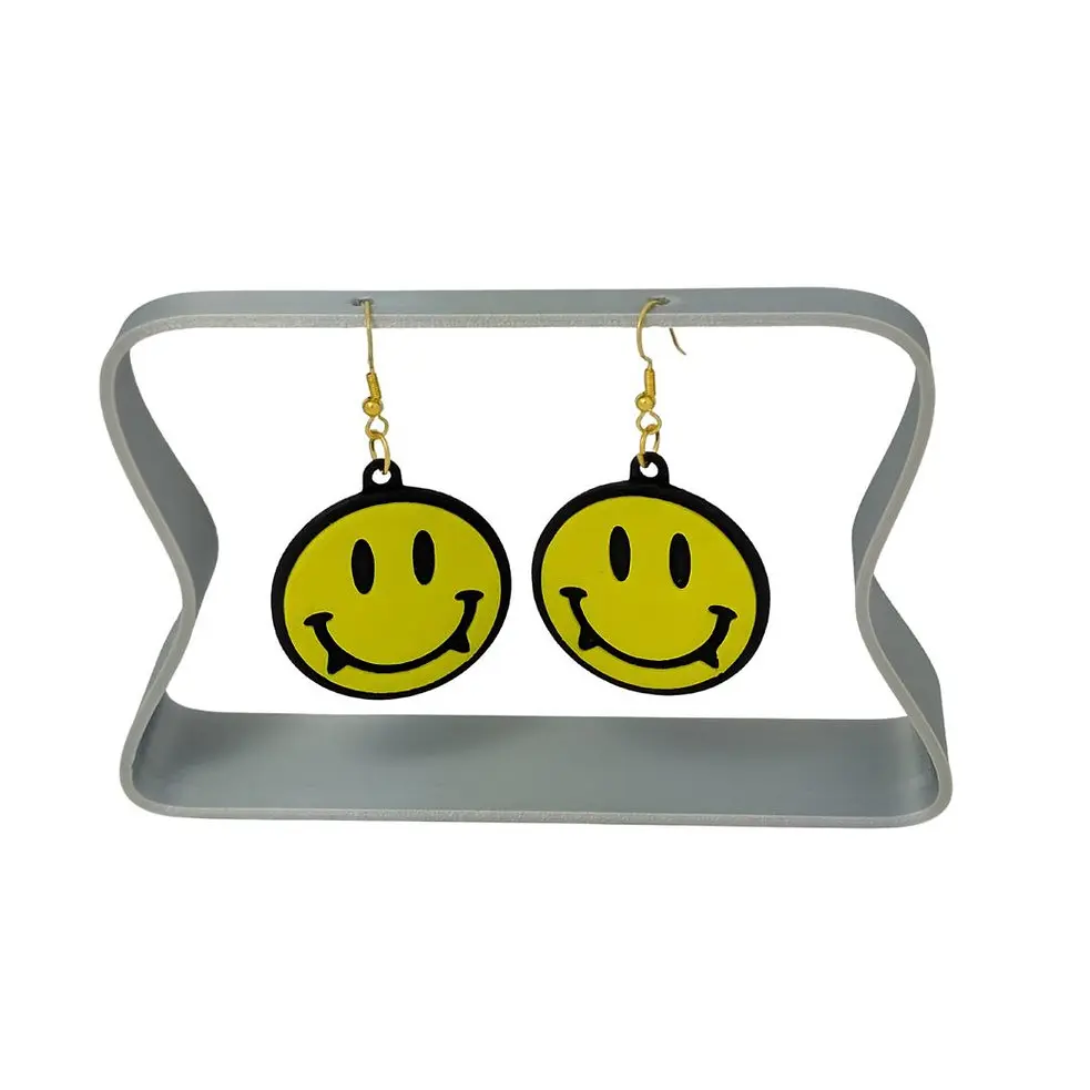Smiley Vampire Costume Earrings, Fashion Jewelry Accessory for Halloween