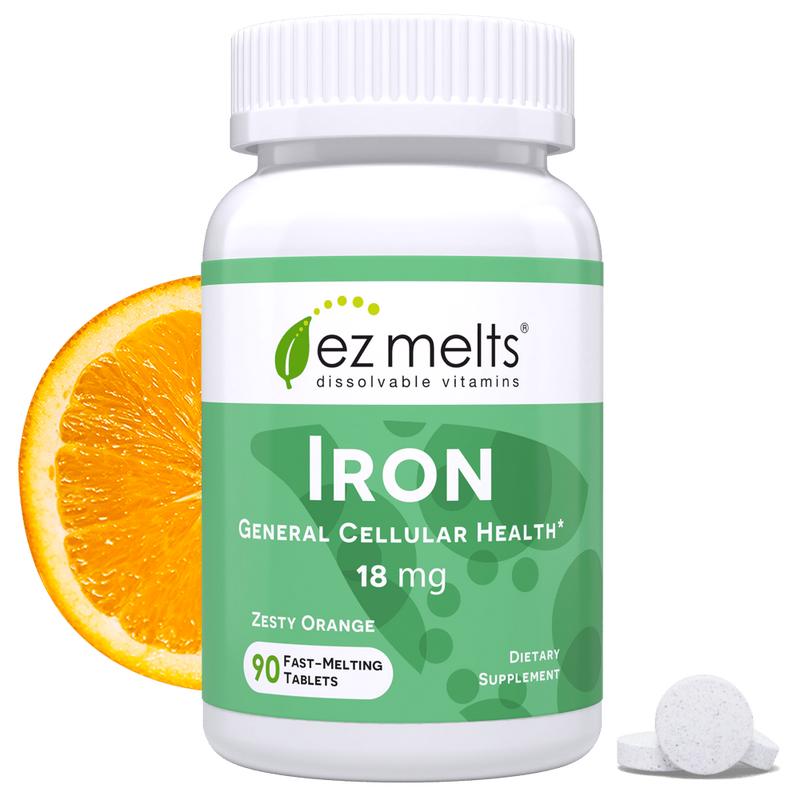 EZ Melts - Dissolvable, Iron Supplement, Sugar-Free