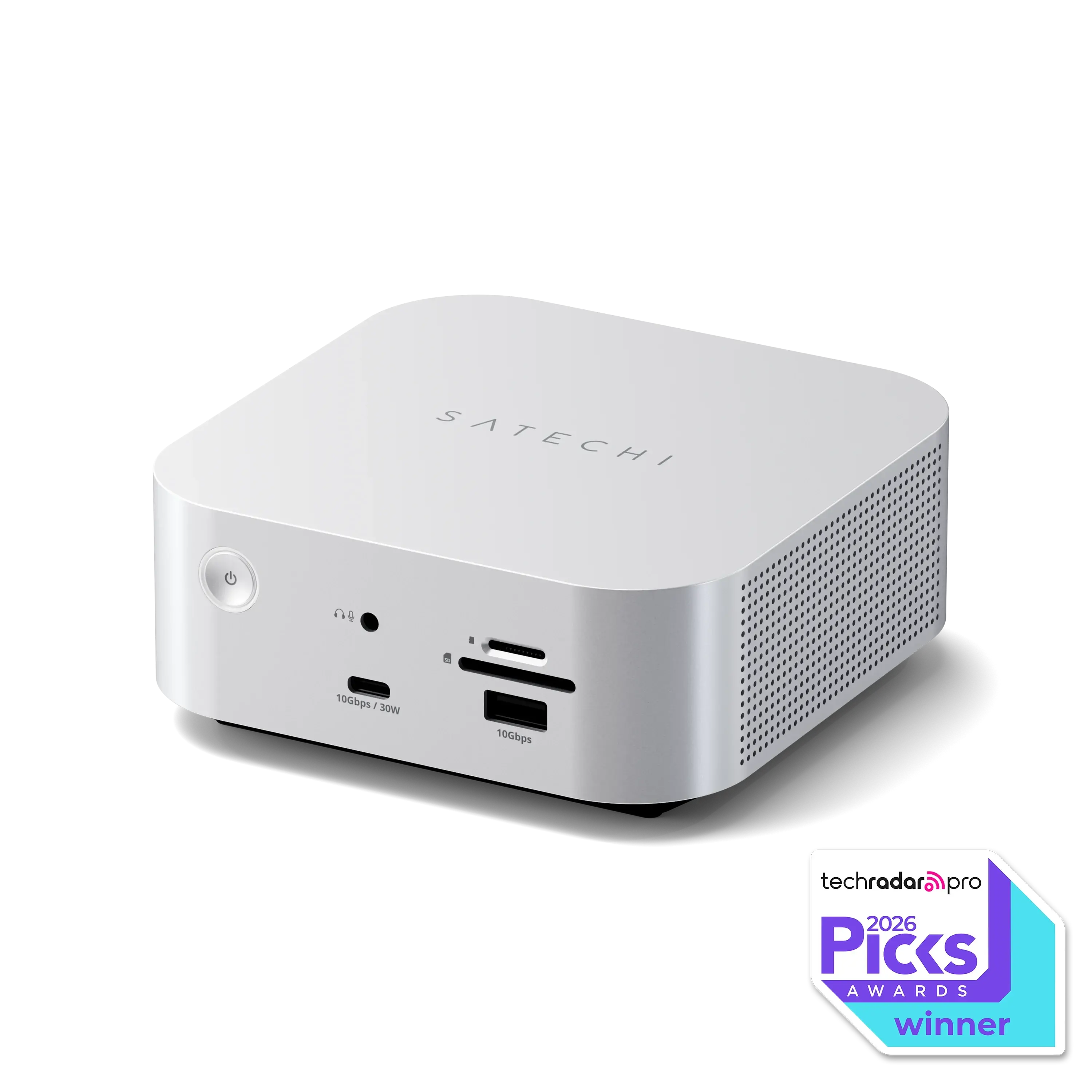 Satechi Thunderbolt 5 CubeDock with NVMe SSD Enclosure - 80Gbps, 140W Charging, 8K Display, 2.5G Ethernet, Mac/Windows