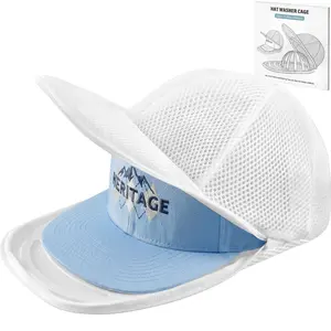 Hat Washer Cage for Dishwasher, Upgraded Baseball Cap Washer, Durable Hat Cleaner Frame, Keeps Caps Shape Safe, Fits Flat Curved Brim Hats