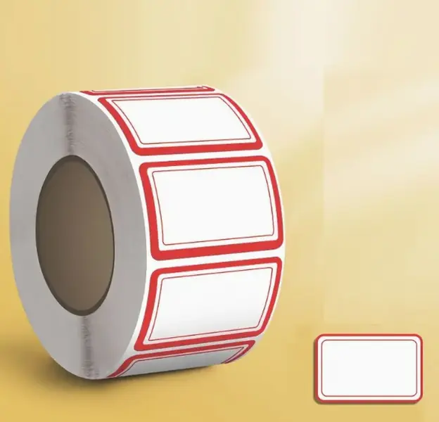 Red Storage Label Stickers Roll, 1 Roll