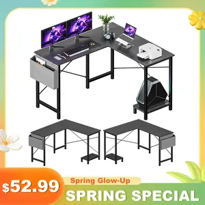 L-Shaped Gaming & Computer Desk for Office and Home, Multi-Purpose Workstation in 4 Color Options