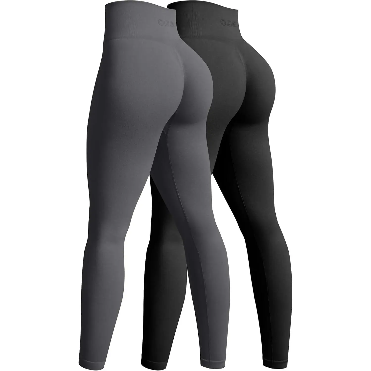OQQ Women's 2 Piece Yoga Legging Seamless Workout High Waist Butt Liftings Athletic Leggings
