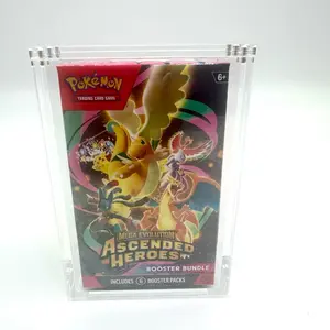 Pokemon booster bundle acrylic- new taller version. For Ascended Heroes, Chaos Rising, and Perfect Order. Pokemon cards not included- no booster bundles