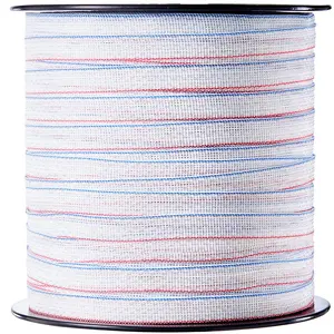 fathersdaygift VEVOR Electric Fence Tape, 1640Ft 500M Polytape Fencing Hot Wire, 3/4 Width 6 Stainless Steel Strands for Reliable Conductivity, UV Rust Resistance, Portable Polywire for Horse Cattle Livestock
