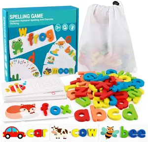 See and Spell Learning Toys, CVC Word Builders with Sight Words Flash Cards Kindergarten, Educational Toys for Toddler 2 3 4 Year Old Boys Girls - Gifts for Kids