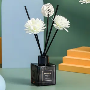 50ml Reed Diffuser with Stick, Aromatherapy Essential Oil Diffuser, Floral Aromatic Fruity Fragrance Home Fragrance Reed Diffuser for Bathroom, Bedroom, Living Room, Office