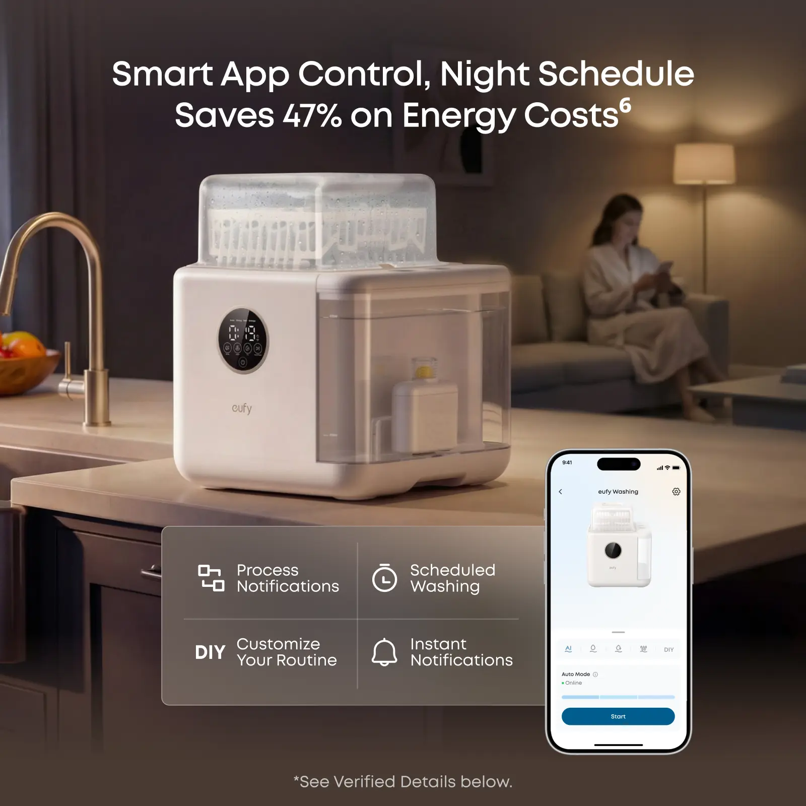 NEW eufy S1 Pro Bottle Washer, Built-in Water Softener, All-in-One 3D HydroBlast Washer, 212°F Steam Sterilizer & Thoroughly Fast Dryer, Largest 10-Bottle Capacity, Smart App Control, Hands-Free