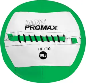 212 MAIN Skin Promax Slam Ball - Green, 10lb, High Impact Skin Shell Medicine Ball, Home & Gym Fitness Balance Training Equipment