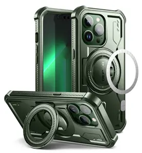 Dexnor Magnetic Case for iPhone 13 Pro Compatible with MagSafe Built in Screen Protector and Kickstand Full-Body Shockproof Rugged Bumper Case Protective Cover for iPhone 13 Pro 6.1 inch