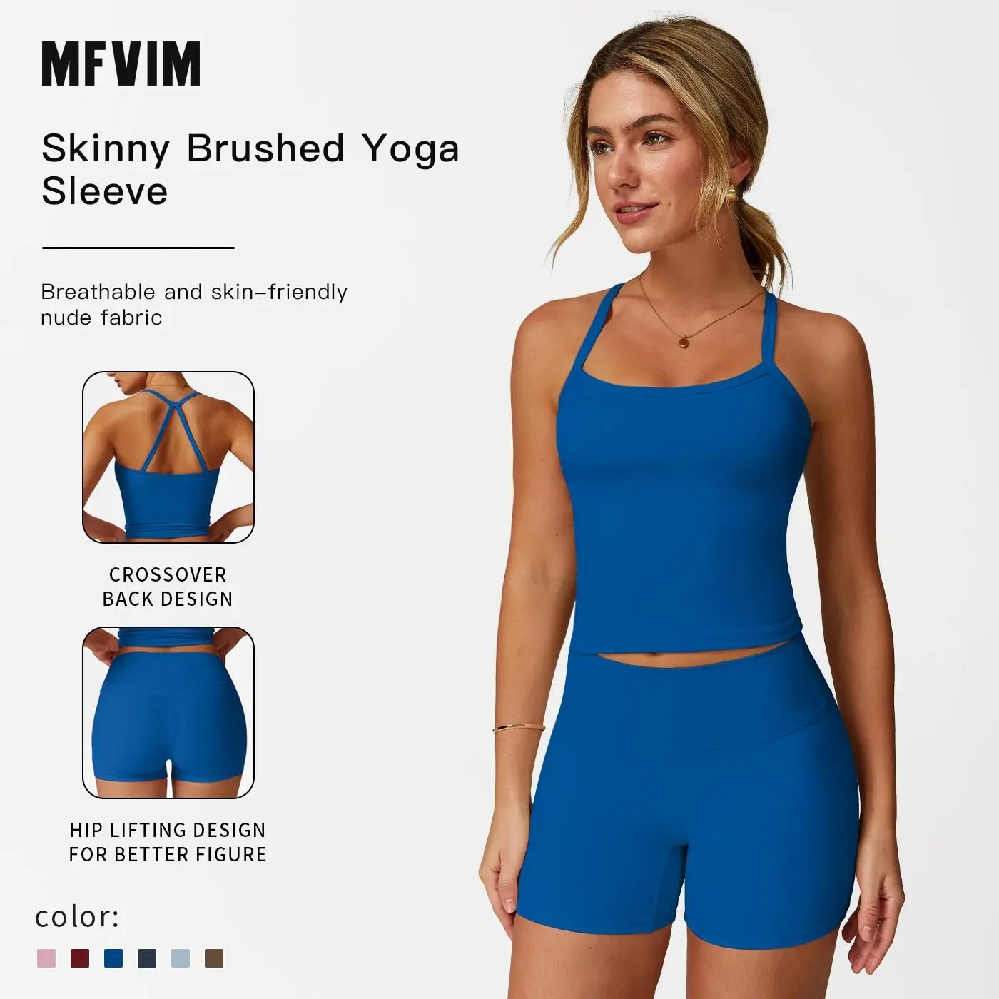 Women's 2-Piece Yoga Activewear Set - Backless Crop Top & High Waist Sports Shorts, Sweat-Wicking High-Stretch Gym Workout Outfits, Solid Athleisure Clothing,travel essentials,camping essentials,back to school,back to school haul