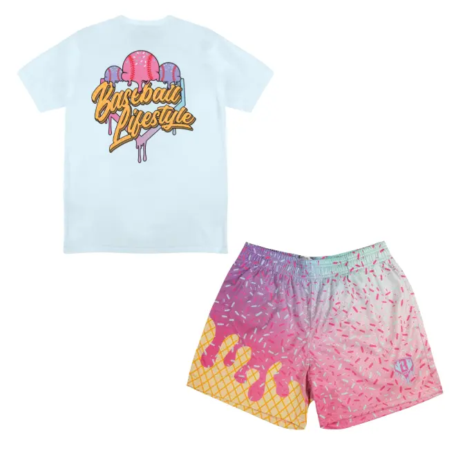 BL101 New Drop Ice Cream Shorts & Tee for Youth & Adults