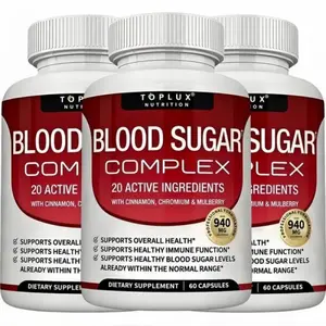 【3 PACK】Nutrition Blood Sugar Complex 20 Vitamins &Minerals for Effective Glucose Management andOverall Health Support natural Healthcare Fitness Edible blood sugar complex supplement | healthy blood sugar