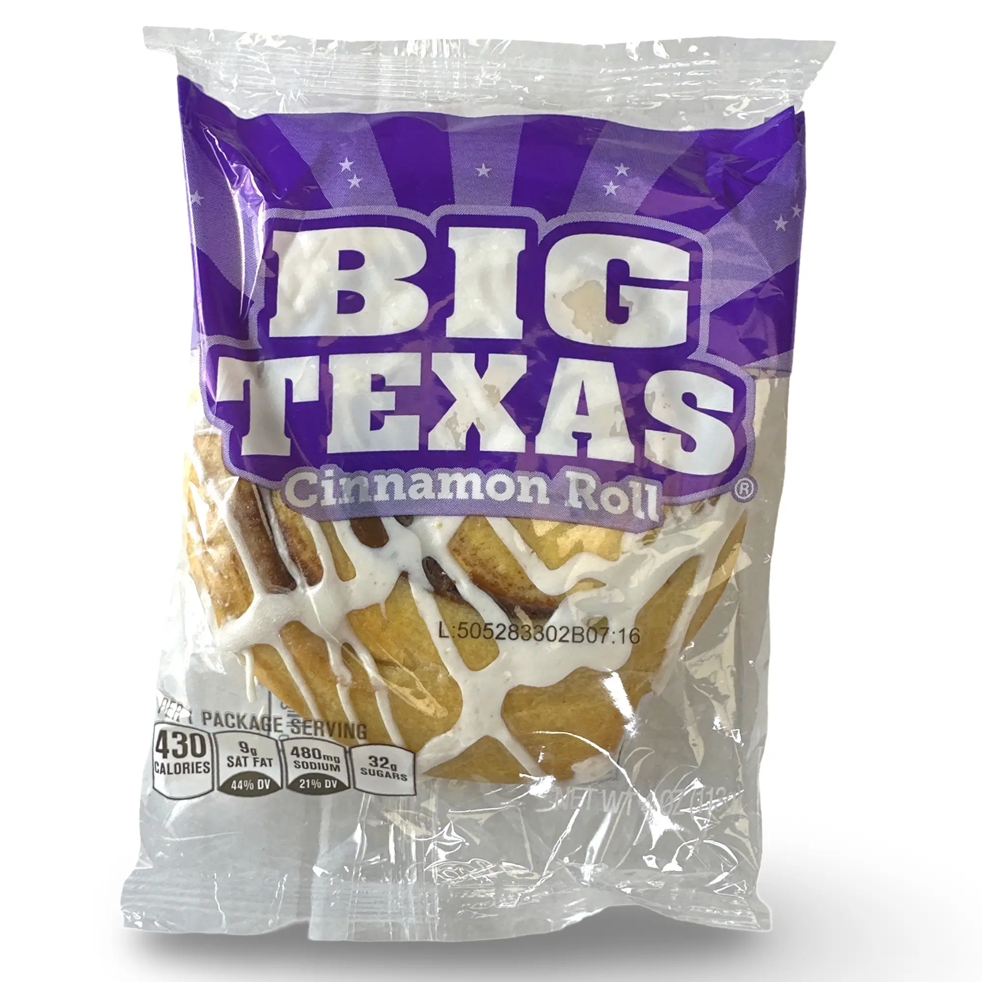 Cloverhill Big Texas Cinnamon Rolls, Individually Packaged, Pack of 6