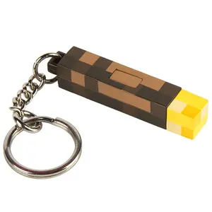 Torch Lamp Keychain Cartoon Keyring Gifts Key Chain Car Charms for Women Men
