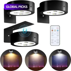Battery-Required Wall-Mounted Light with 3 Lighting Modes, Adjustable Lighting, Wireless Magnetic Picture Light with Remote Control, Novelty Lighting for Home Decor, Multifunctional Ambient Light #GLOBAL PICKS