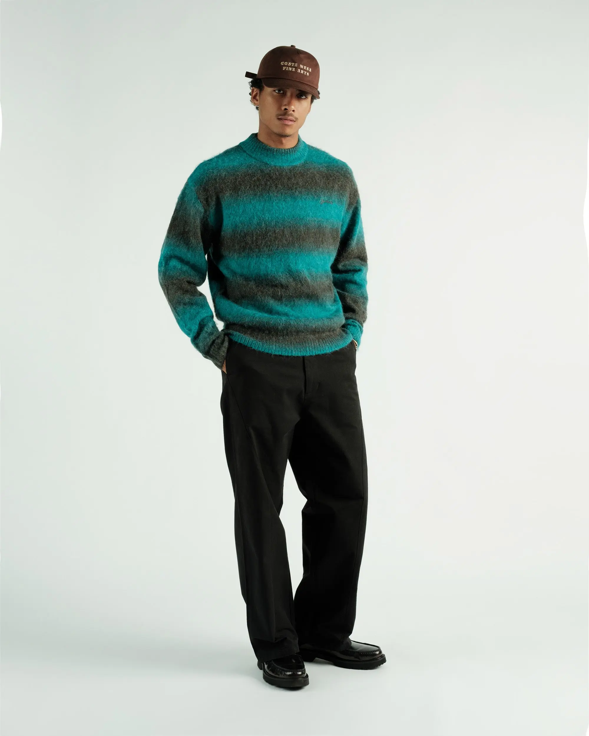 Cole Knit L/S Mockneck Mohair Sweater