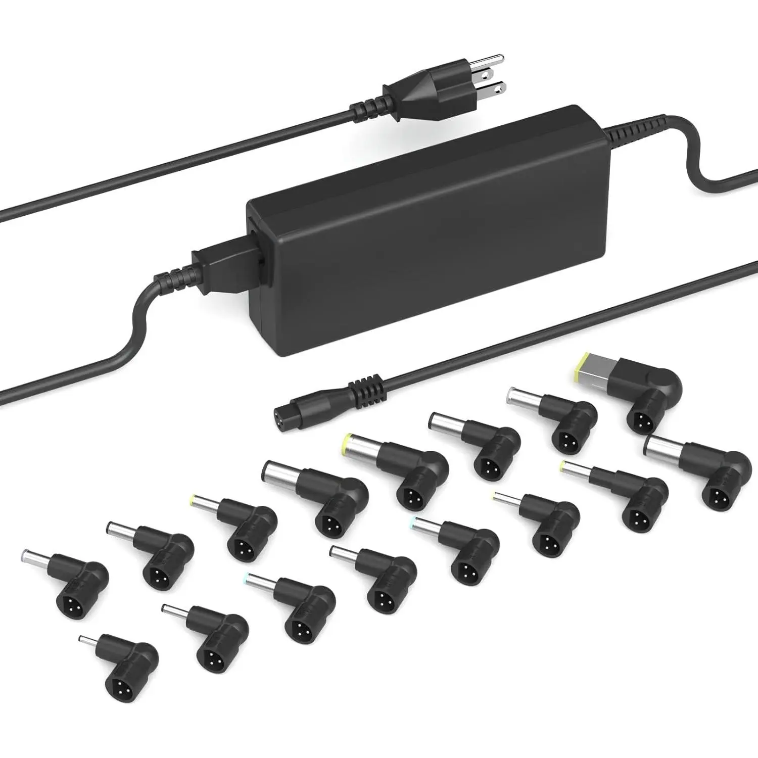 90W ETL-Certified Universal Laptop Charger, 90W Power AC Adapter with 16 Universal Tips, Charger Cord for Dell, HP, Lenovo, Toshiba, Acer, Asus, Sony, DC Outputs 12V,16V,18.5V,19V,19.5V,20V Power Supply