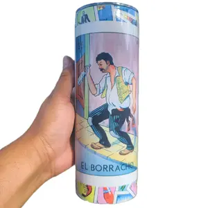 El Borracho loteria 20oz stainless steel tumbler