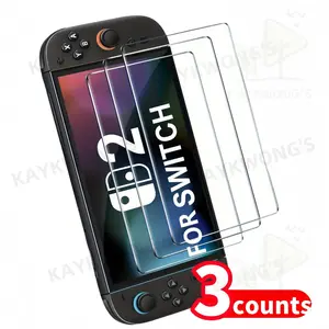 3 Pack HD Screen Protector for Nintendo Switch Ns, Switch 2, Switch Oled, 9h Hardness Scratch Resistant, Gaming Screen Protection Film