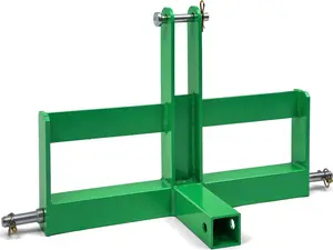 OEDRO 3 Point Trailer Hitch with 2" Receiver for Category 1, 3 Pt Tractor Quick Hitch Drawbar Adapter Attachments with Suitcase Weight Brackets