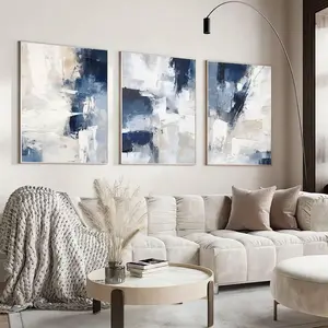 Abstract Art Unframed Painting, 3 Counts/set Modern Canvas Wall Art, Wall Decor for Home Living Room Bedroom Office, Poster