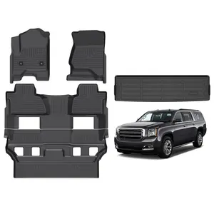 Depituu For GMC Yukon 2015-2020 (Only 7 Seats & Bucket Seat, Not XL) Floor Mats & Cargo Liners, All Weather Floor Mats,Waterproof Anti-slip Durable Floor Mats Car Accessories Autos Protector Automotive,auto accessories,car essentials,