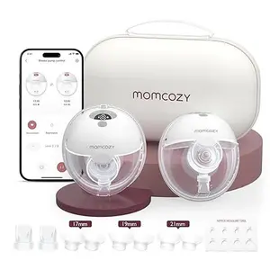 Momcozy  Breast Pump Hands Free M5 Smart , Wearable Breast Pump of Baby Mouth Double-Sealed Flange with 3 Modes & 9 Levels, Electric Breast Pump Portable - 24mm