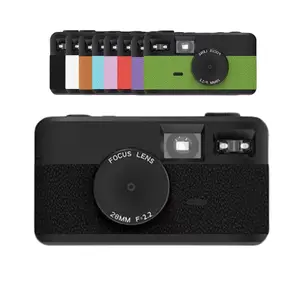 Retro Style Digital Camera,Twist to Filter, No Apps, No Screen,Built-In SD Card & USB-C,Rechargeable for Travel, Gifts & Everyday Moments