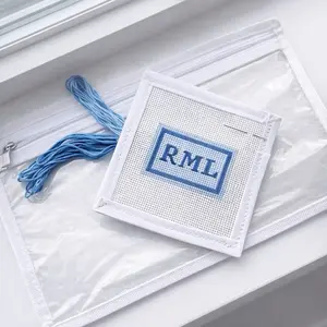 Personalized Needlepoint Luggage Tag DIY Kit (13-Mesh Beginner Travel Craft)