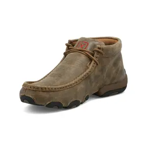 TWISTED X WOMENS DRIVING MOC BOMBER NATURAL CASUAL SHOE -WDM0001