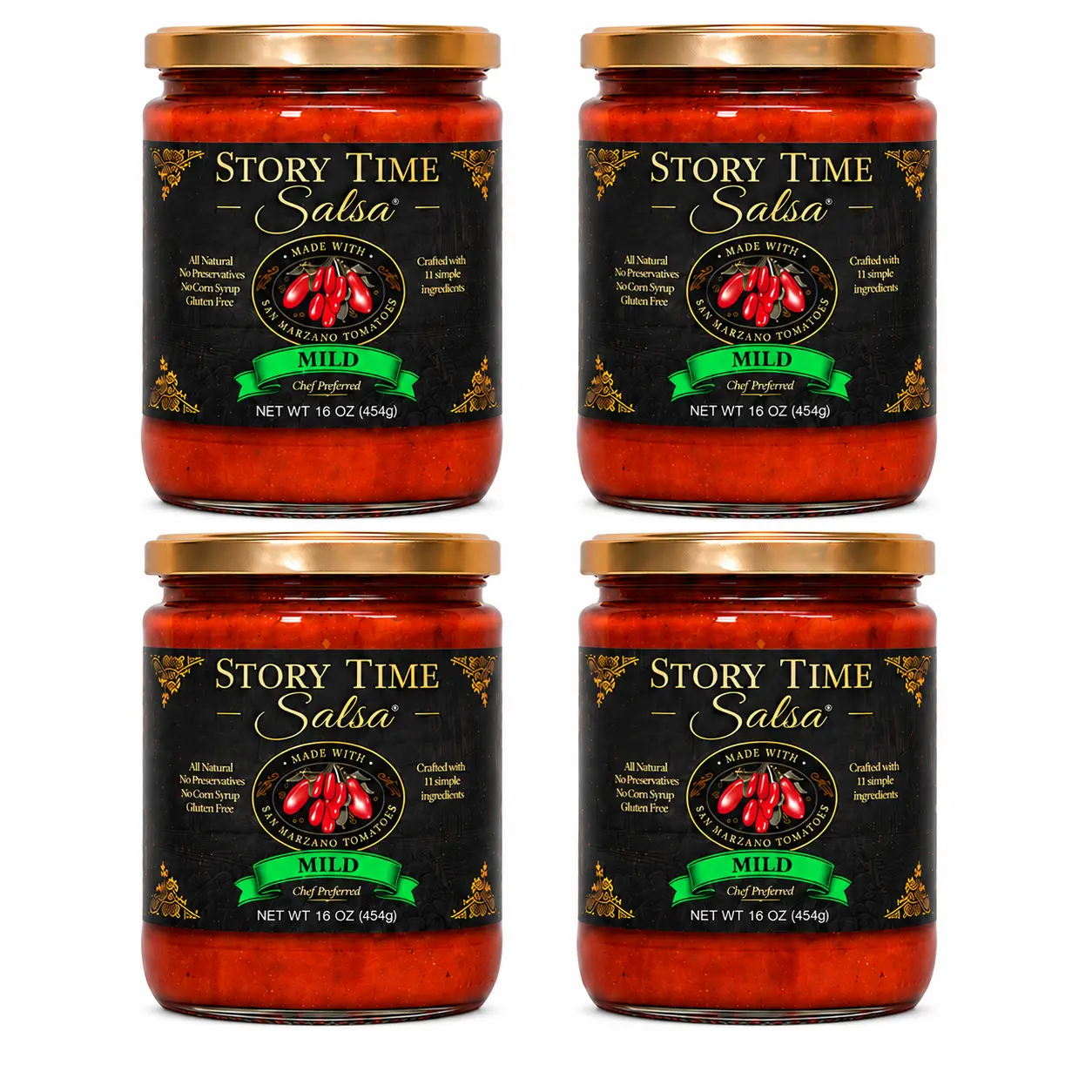 Mild Story Time Salsa 4 Pack