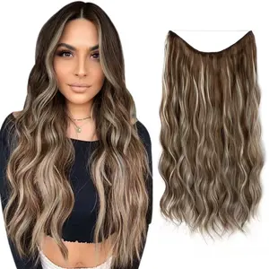 Clip in Hair Extensions 16/24/20 Inch  Synthetic Natural & Soft Hair & Blends Well Hair Extensions Long Wavy Hairpieces