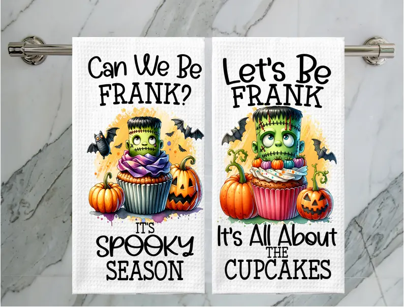 Frankenstein Spooky Fun Halloween Kitchen Towels