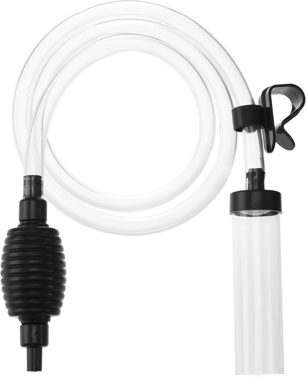 4.3ft Aquarium Siphon Vaccum Cleaner Fish Tank Water Changer for Cleaning Gravel & Sand