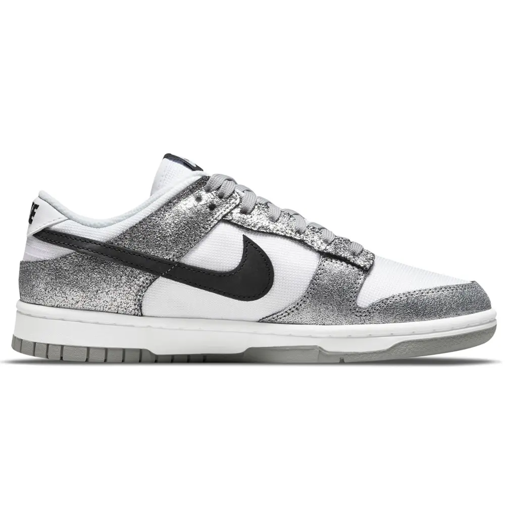 Women's Nike Dunk Low Metallic Silver/Off Noir-White (DO5882 001)