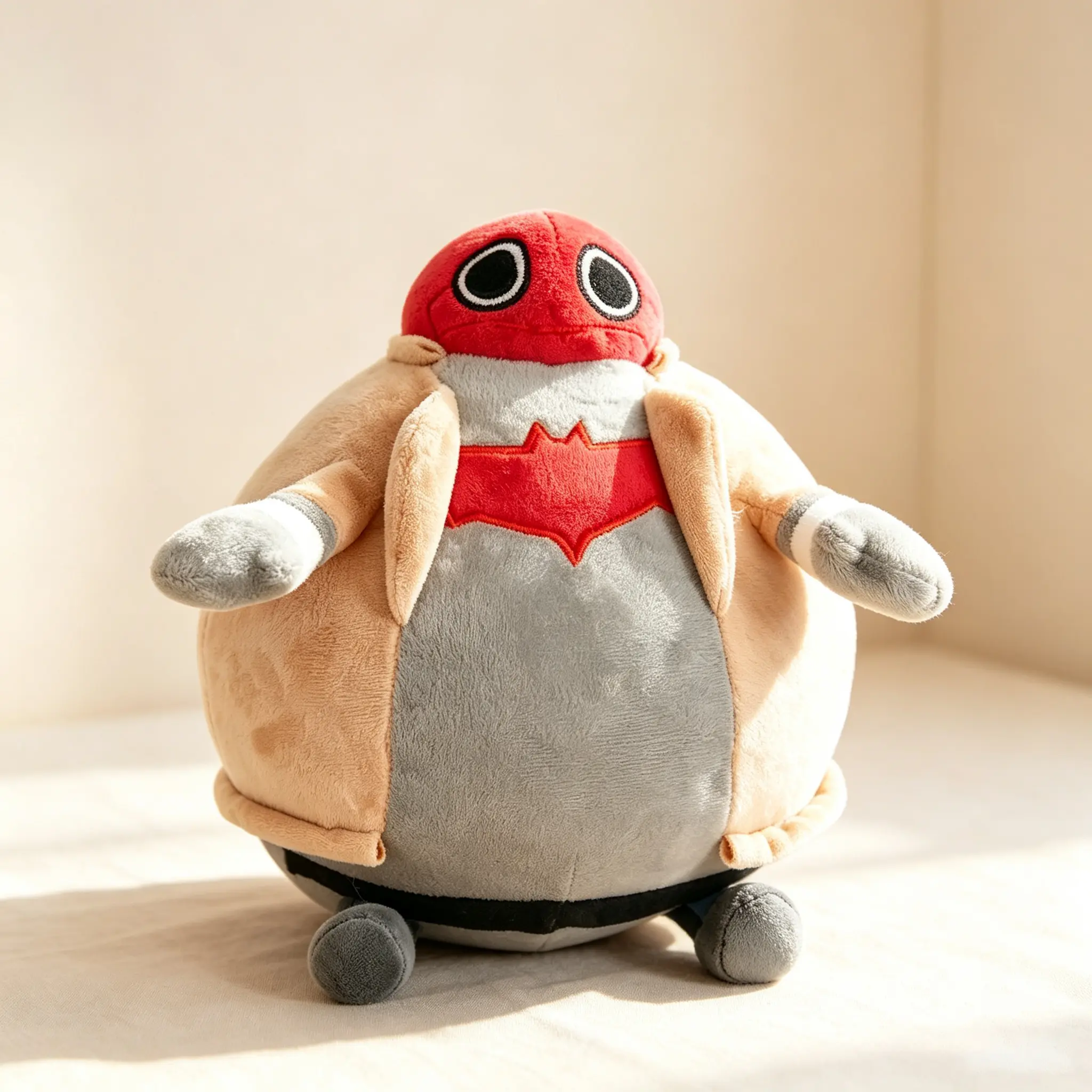 20cm Chubby Jason Todd Plush Toy - Soft Huggable Superhero Stuffed Doll, Stress Relief Cute Plushie, Collectible Gift for Superhero Fans