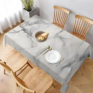Marble Pattern Tablecloth, Rectangular Tablecloth, Table Decoration Supplies for Home Kitchen Dining Room Wedding Party
